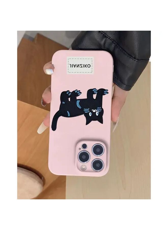 Pink Red Cat Letter iPhone 14 Pro Case Protective Cover - Image 4